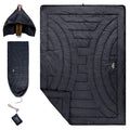 Iclimb 3M Thinsulate Insulation Warm Camping Blanket Ultralight Compact (Black, 1 Lb)