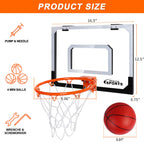 Indoor Basketball Hoop For Kids Adults, Mini Basketball Hoop For Door & Wall With 4 Balls Room Basketball Hoop Over The Door Min