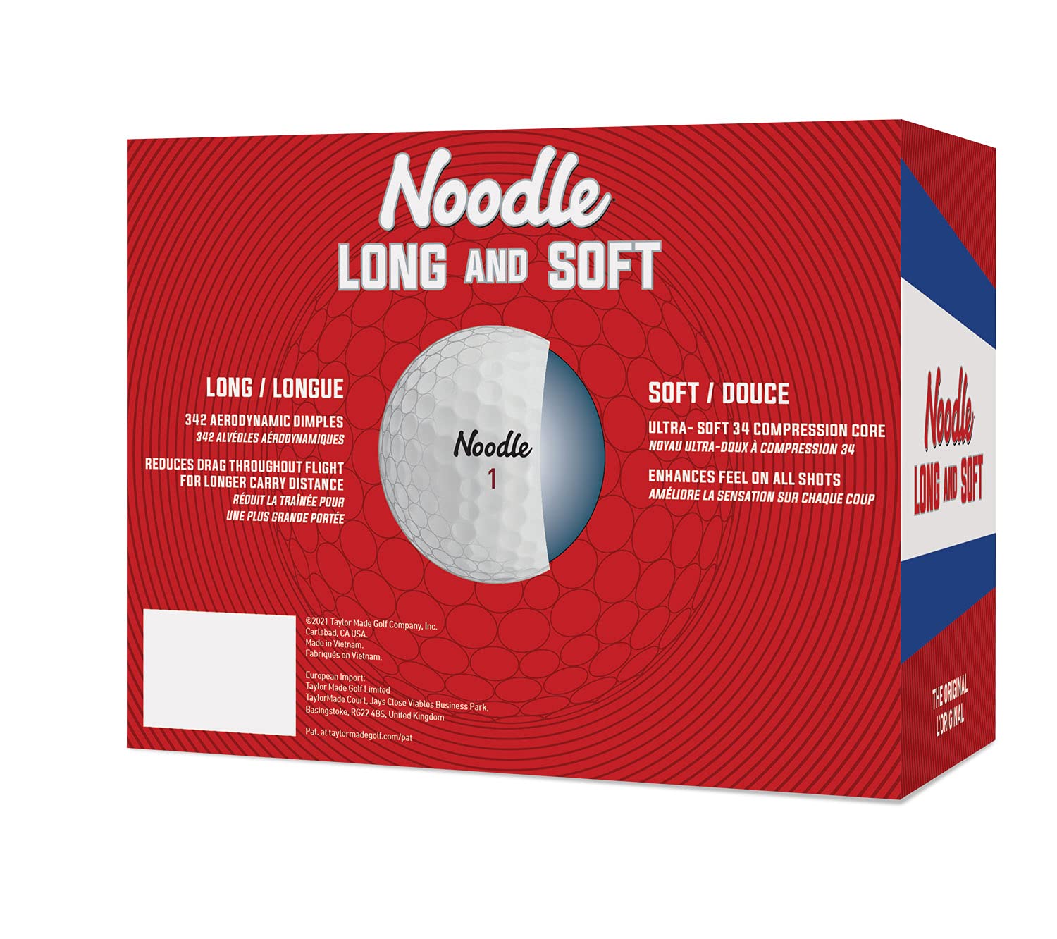 Taylormade Noodle 22 Long & Soft 15Bp, Extra Stiff, Right