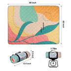 Exclusivo Mezcla Waterproof Picnic Blankets 3-Layer 60X80 Inches Large Sandproof Beach Blanket Foldable Outdoor Blanket For Camp