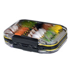 Outdoor Planet Double Side Waterproof Pocketed Fly Box Packed With 100 Assorted Dry Flies Fishing Package