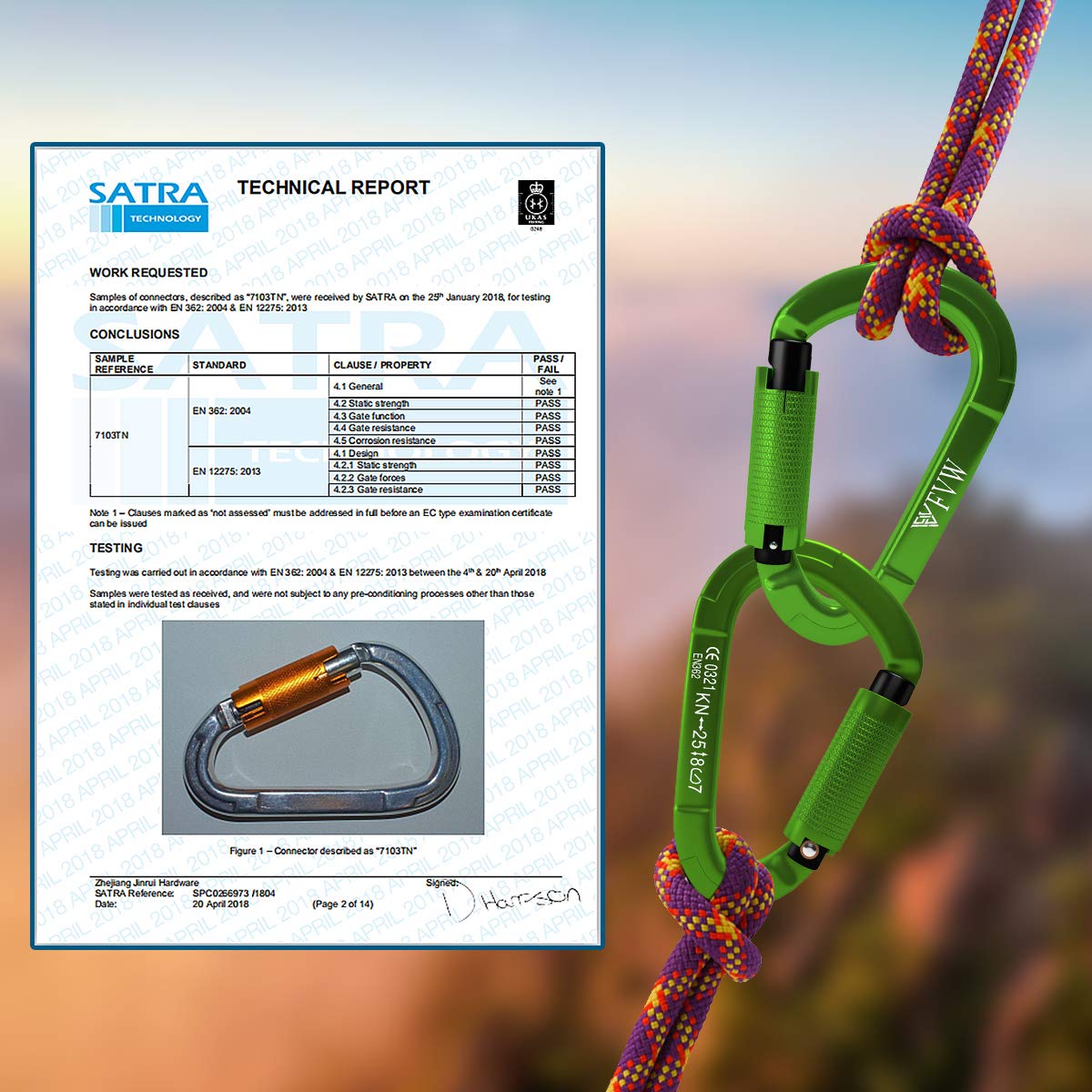 Fvw 3 Pack Heavy Duty Climbing Carabiners,25Kn Auto Locking Rock Climbing Carabiners Clips For Hammocks, Swing, Locking Dog Leas