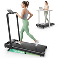 UREVO Strol 2E Smart 2-in-1 Folding Treadmill, Compact Walking Pad with Safety Handle, Plug and Play, Standing Desk Treadmill wi