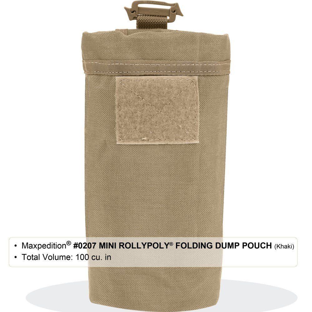 Maxpedition Mini Rollypoly Folding Dump Pouch (Khaki)