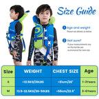 Owntop Toddler Swim Vest Kids Float Jacket Swimming Aid For Children 20-30-40-50Lbs With Adjustable Safety Straps Age 1-6 Years