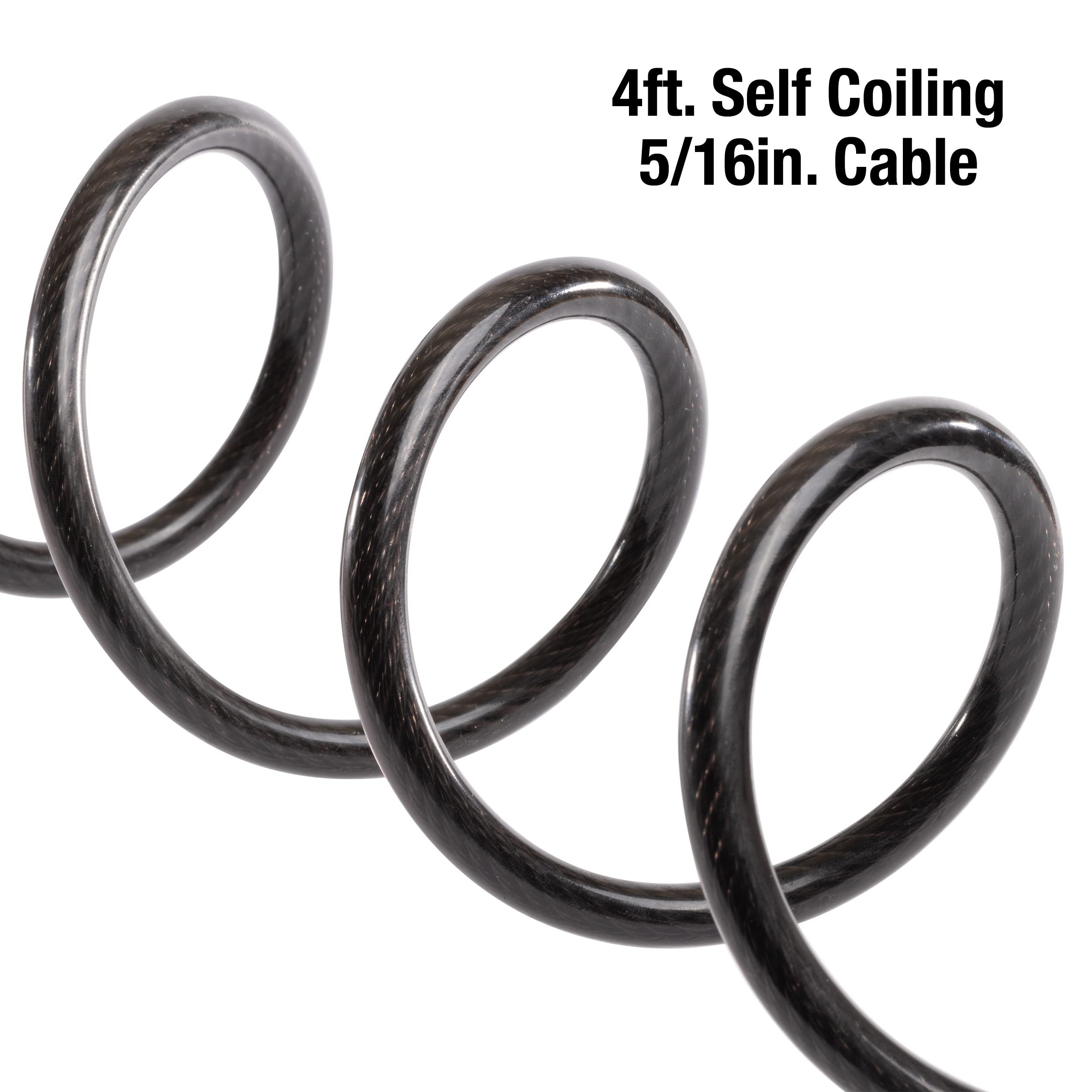 Master Lock Bike Lock Cable With Combination Black, 8143D