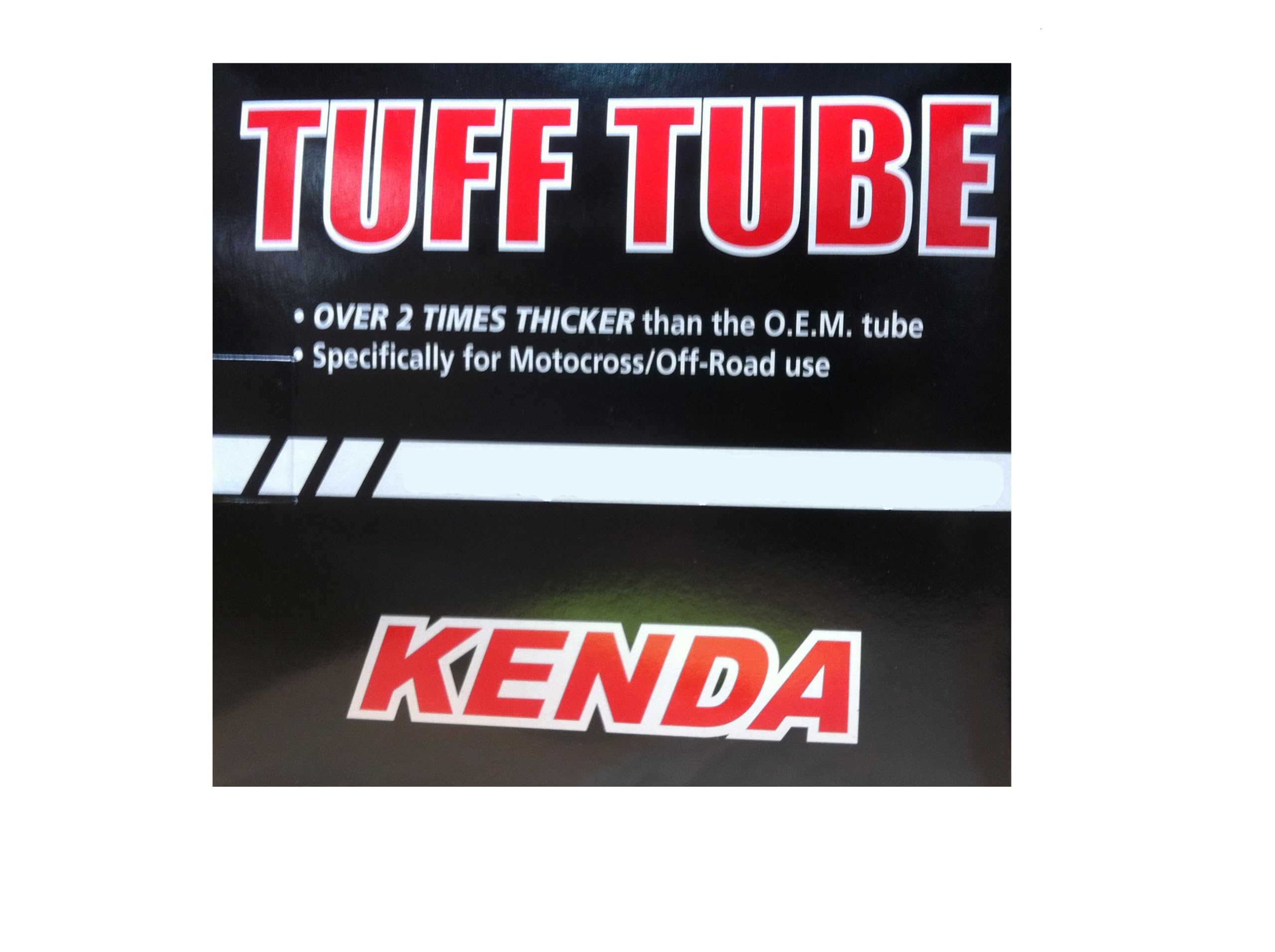 Kenda 64405293 Heavy Duty Motorcycle Tube - 90/100-16(3.50-16) Tr-6 , Black