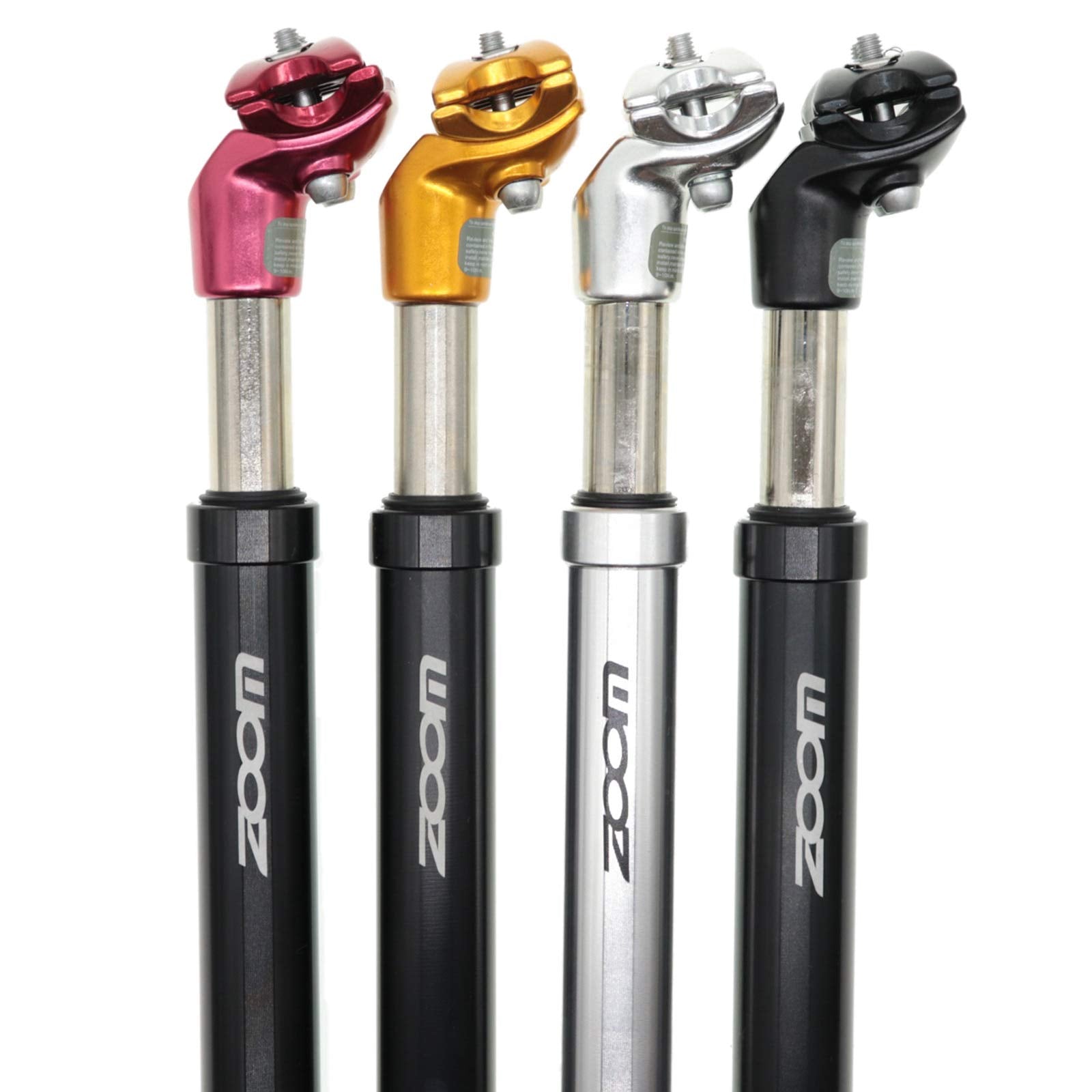 Djc Bike Suspension Seatpost Shock Absorber Damper Post 272 309 316 Mm, Lightweight Aluminum Body (Black Head, 300Mm(Consist Of 
