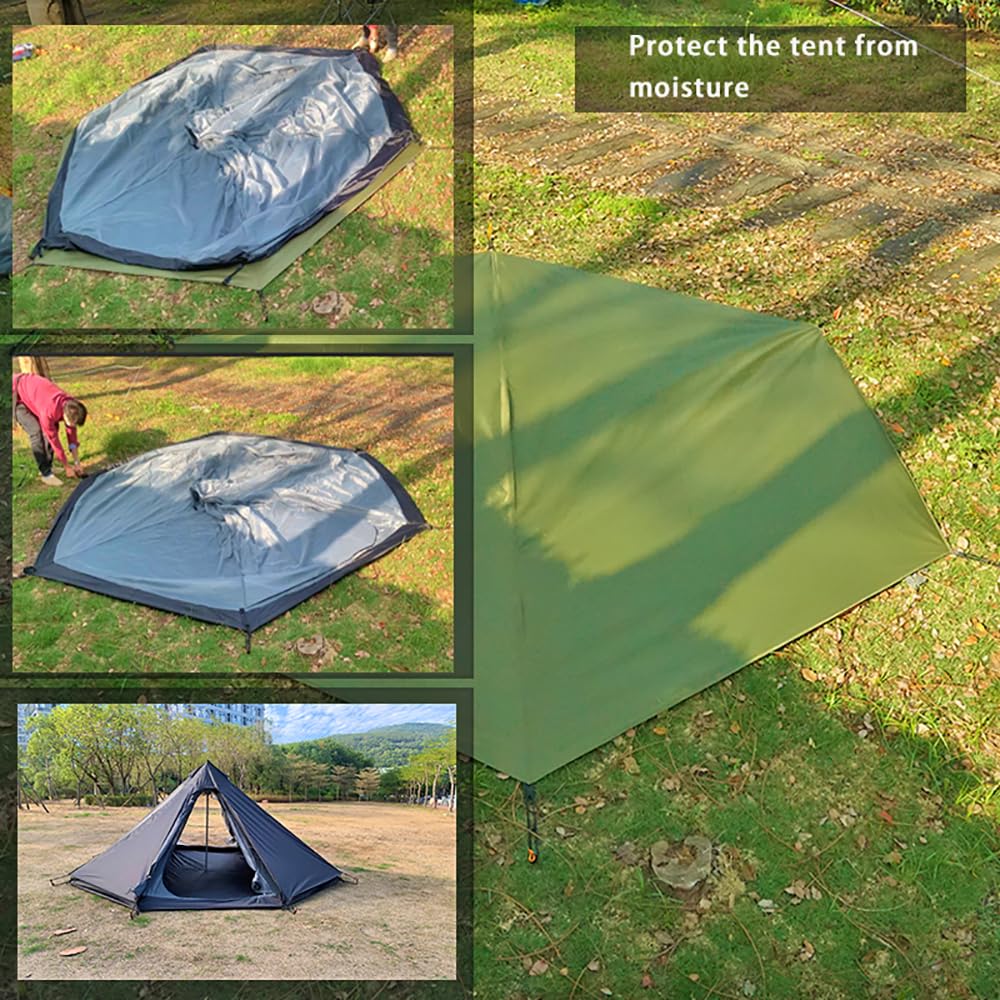 10.5X9.5 Ft Tent Footprint Waterproof Camping Tarp Ultralight Mat Under Tent Moisture-Proof Ground Sheet Mat