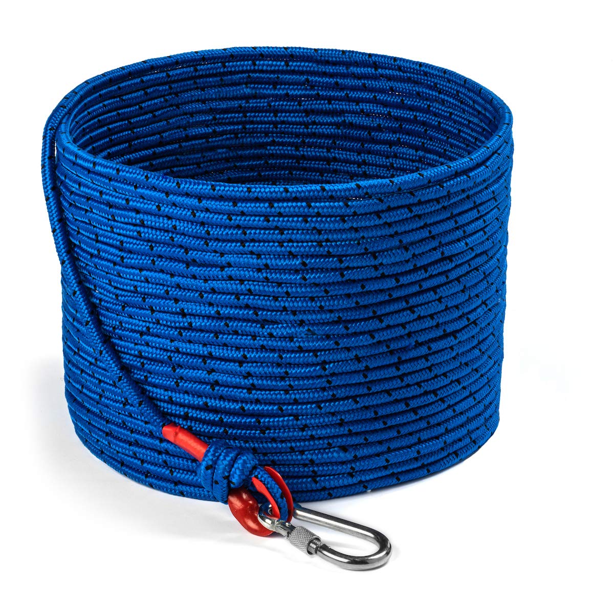 Loreso Strong Magnet Fishing Rope Carabiner, Camping Rope - Heavy Duty 1200 Lb Strength All Purpose Ropes, 1/3 Inch Reinforced P