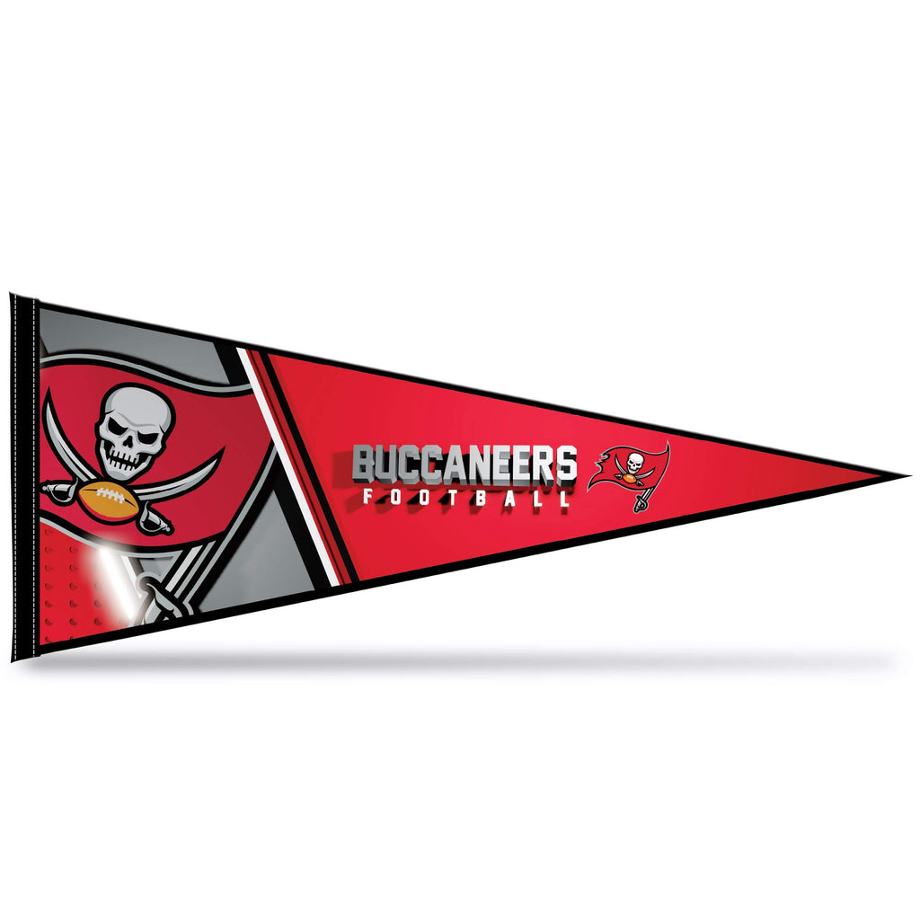 Rico Industries Nfl Football Tampa Bay Buccaneers Primary 12'' X 30'' Felt Wall D  Cor Pennant - Great For Home/Bed Room/Man Cav