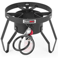 OuterMust Gas Stove Propane Burner with Regulator and Cast Iron Braided Holes (single) for Outdoor Cooking, Camping and Seafood 