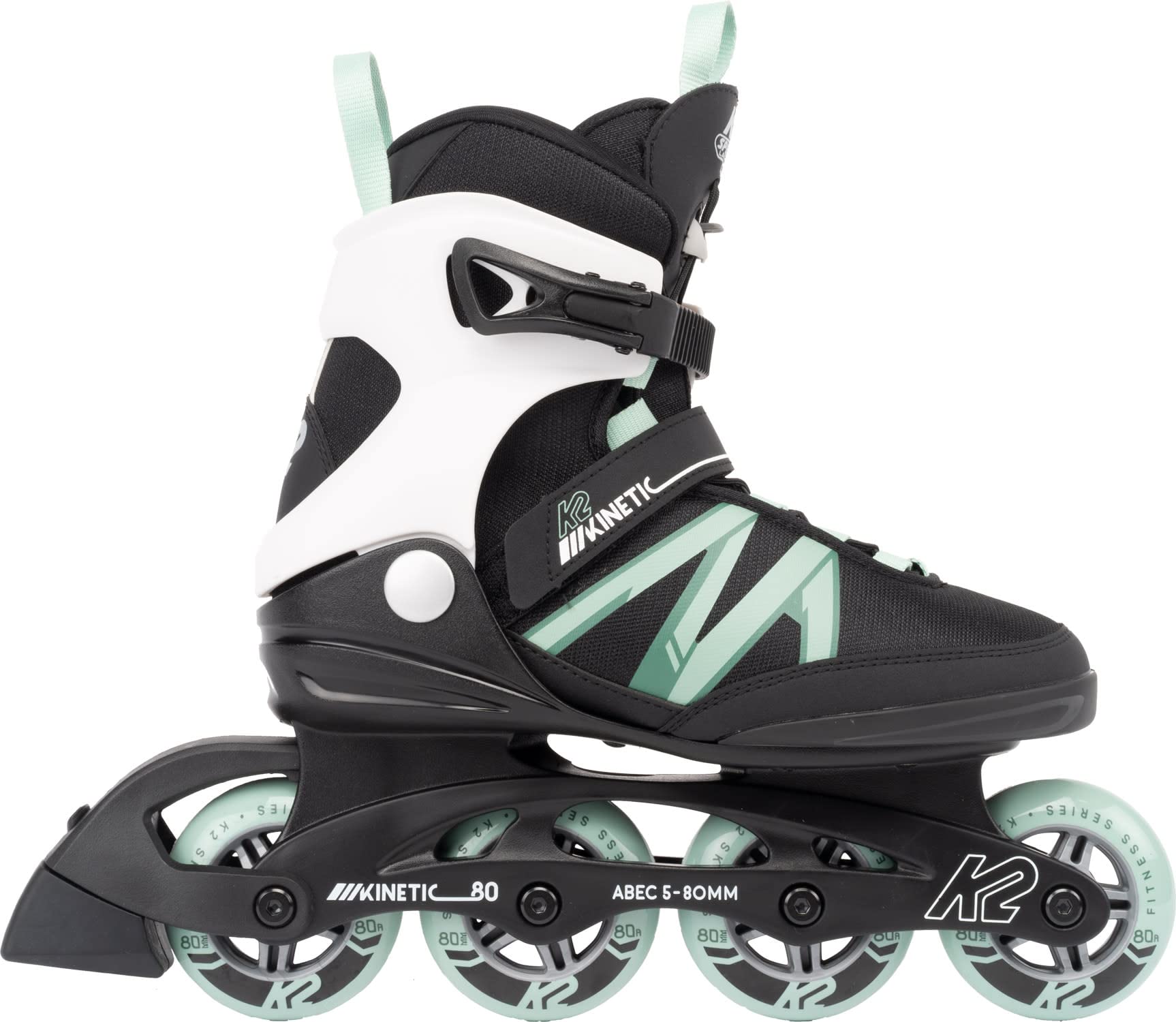 K2 Kinetic 80 Pro Sage Womens Inline Skates - Black/Sage / 10.0