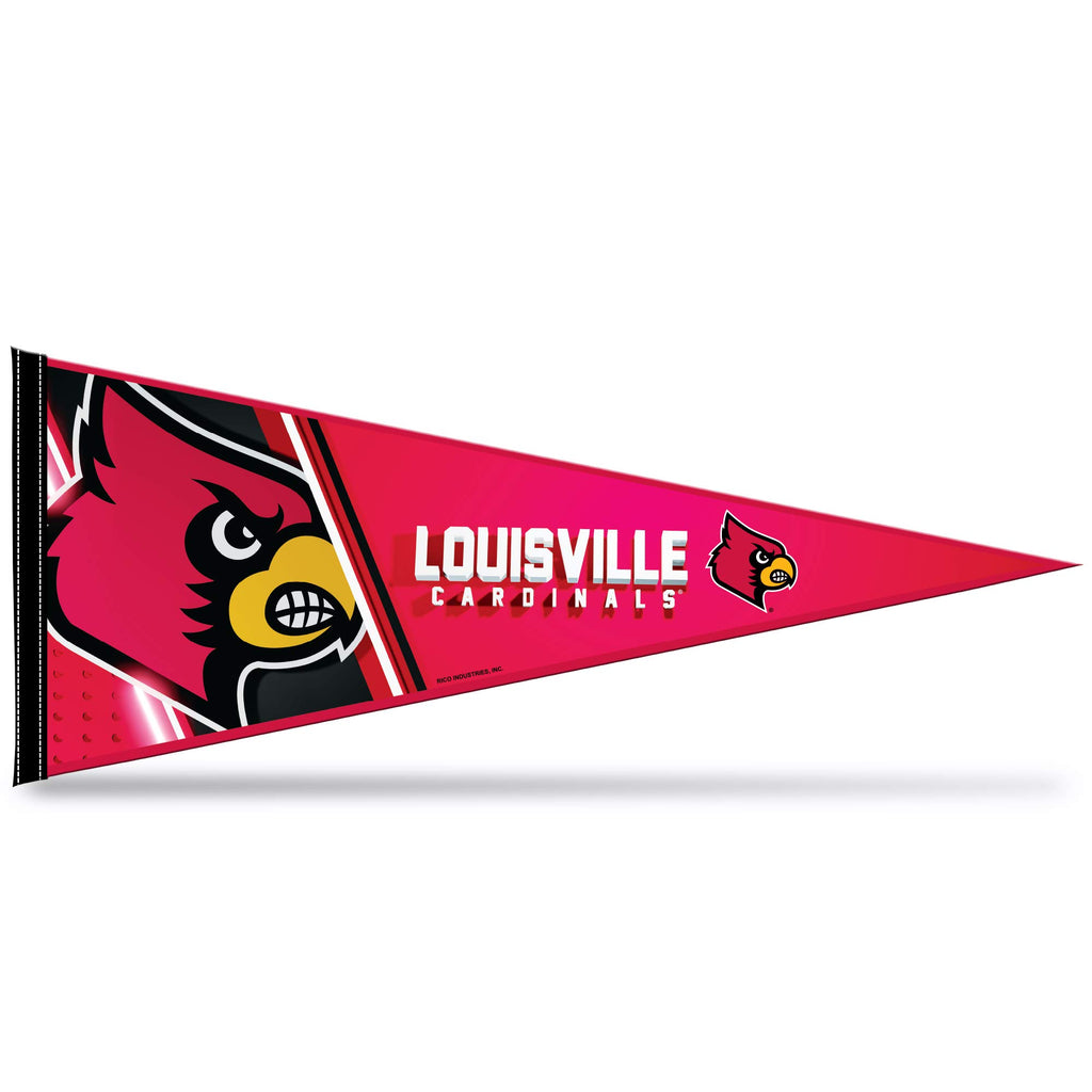 Rico Industries Ncaa Louisville Cardinals Primary 12'' X 30'' Felt Wall D  Cor Pennant - Great For Home/Bed Room/Man Cave D  Cor