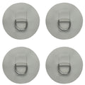 Yyst 4 X Stainless Steel D-Ring Pad/Patch For Pvc Inflatable Boat Raft Dinghy Kayak - No Glue Included- Instruction Included- Li
