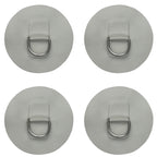 Yyst 4 X Stainless Steel D-Ring Pad/Patch For Pvc Inflatable Boat Raft Dinghy Kayak - No Glue Included- Instruction Included- Li