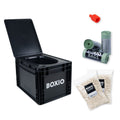 BOXIO TOILET PLUS: Starter-Set - Portable solution for car trips, boats, hunting or outdoor adventures. Europes most-selling co