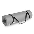 Cap Barbell High Density Exercise Mat With Strap, 68''X24'' 12Mm - Gray