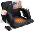 Heated Stadium Seats For Bleachers With Back Support Memory Foam - Usb Battery Included - Upgraded 3 Levels Of Heat - Foldable C