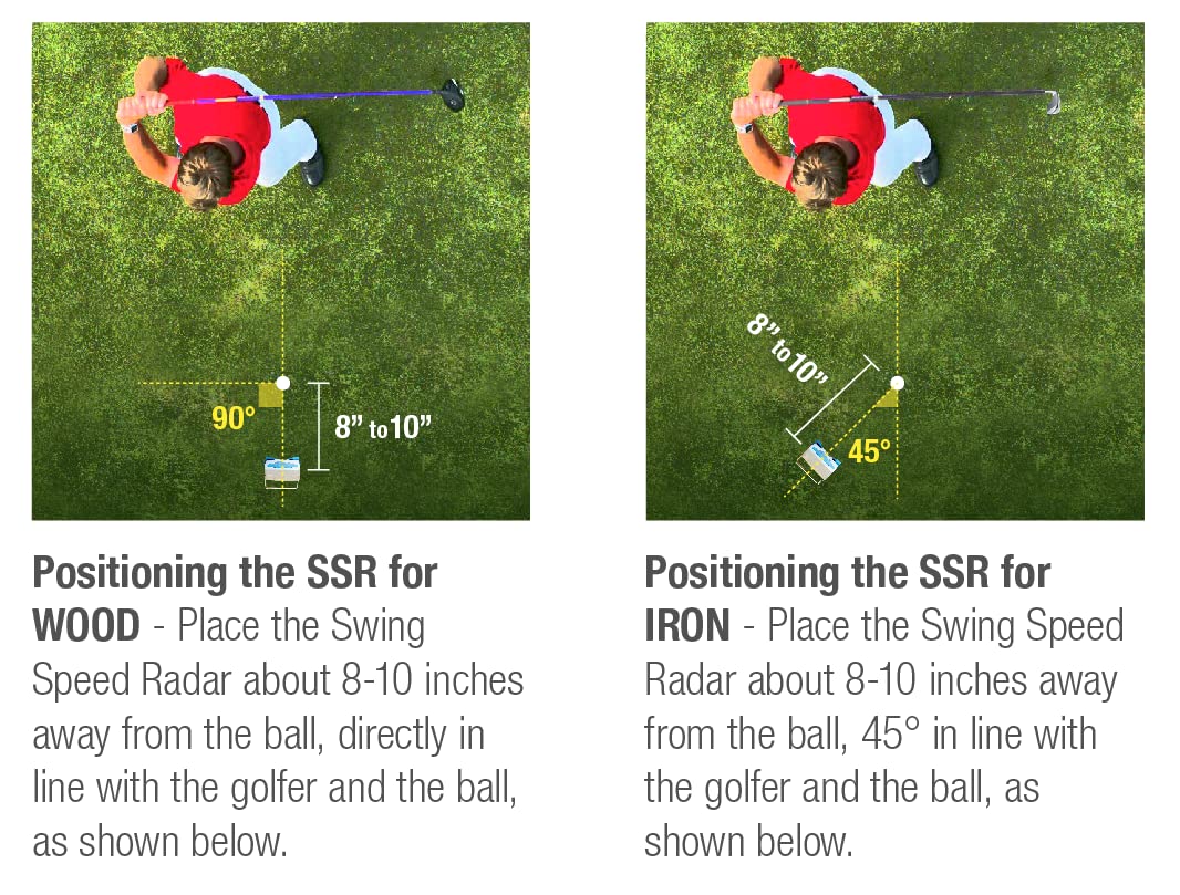Swing Speed Radar - Achieve Longer Drives - Delivers Precise Golf Club Swing Speeds From 20 To 200 Mph. Master Consistency With