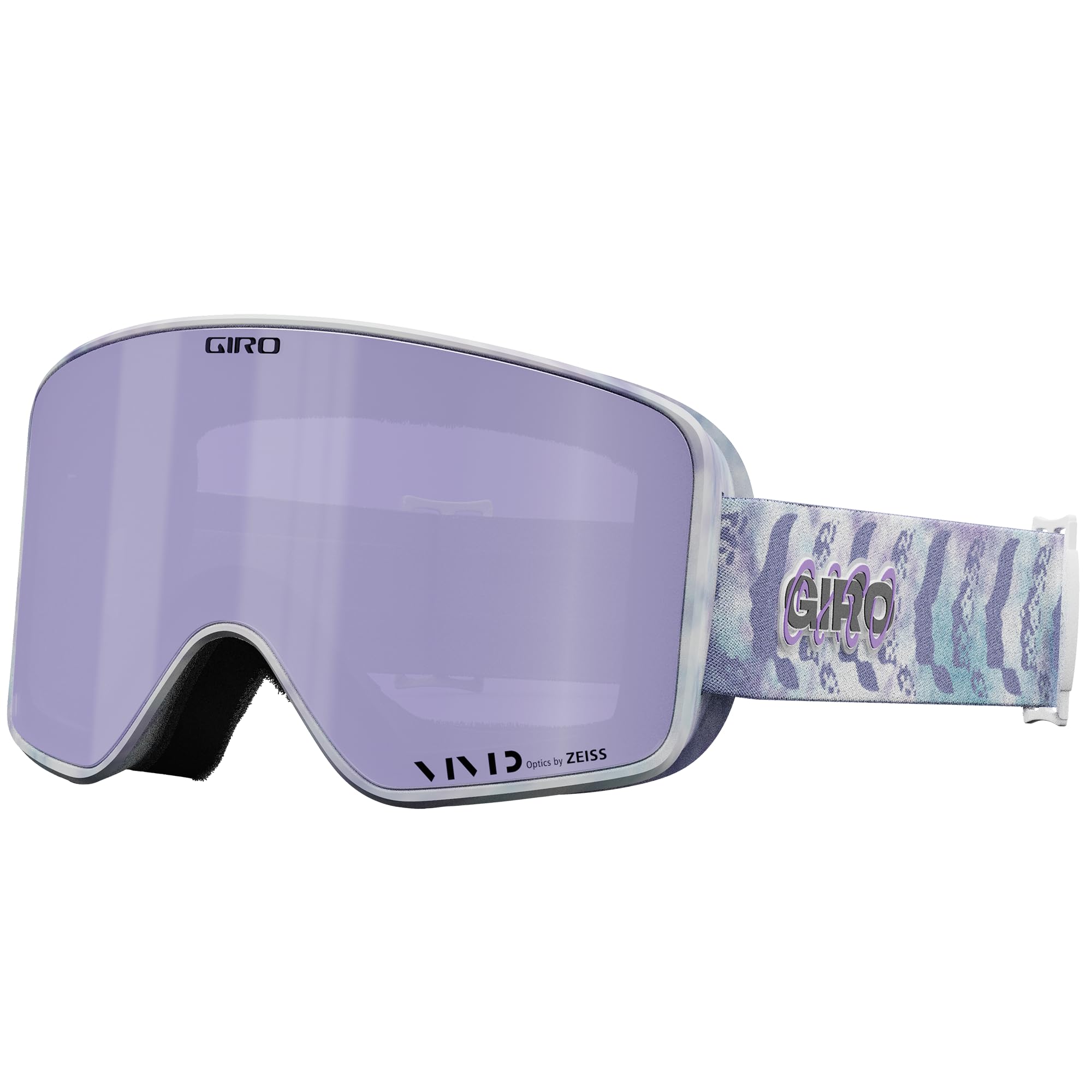 Giro Method Ski Goggles - Snowboard Goggles for Men, Women & Youth - Purple Flash Back Strap w/VIVID Haze/VIVID Infrared Lenses