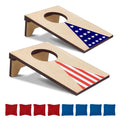 AIWEILUCK 2PCS Mini Tabletop Cornhole Boards Toy, 4.7 W x 7.7 L Wooden Desktop Toss Game with 8 Bean Bags, Portable Game Set for