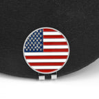 Zzhao Golf Ball Marker With Magnetic Hat Clip, Funny Golf Accessories, Golf Gifts For Men (Usa Flag)