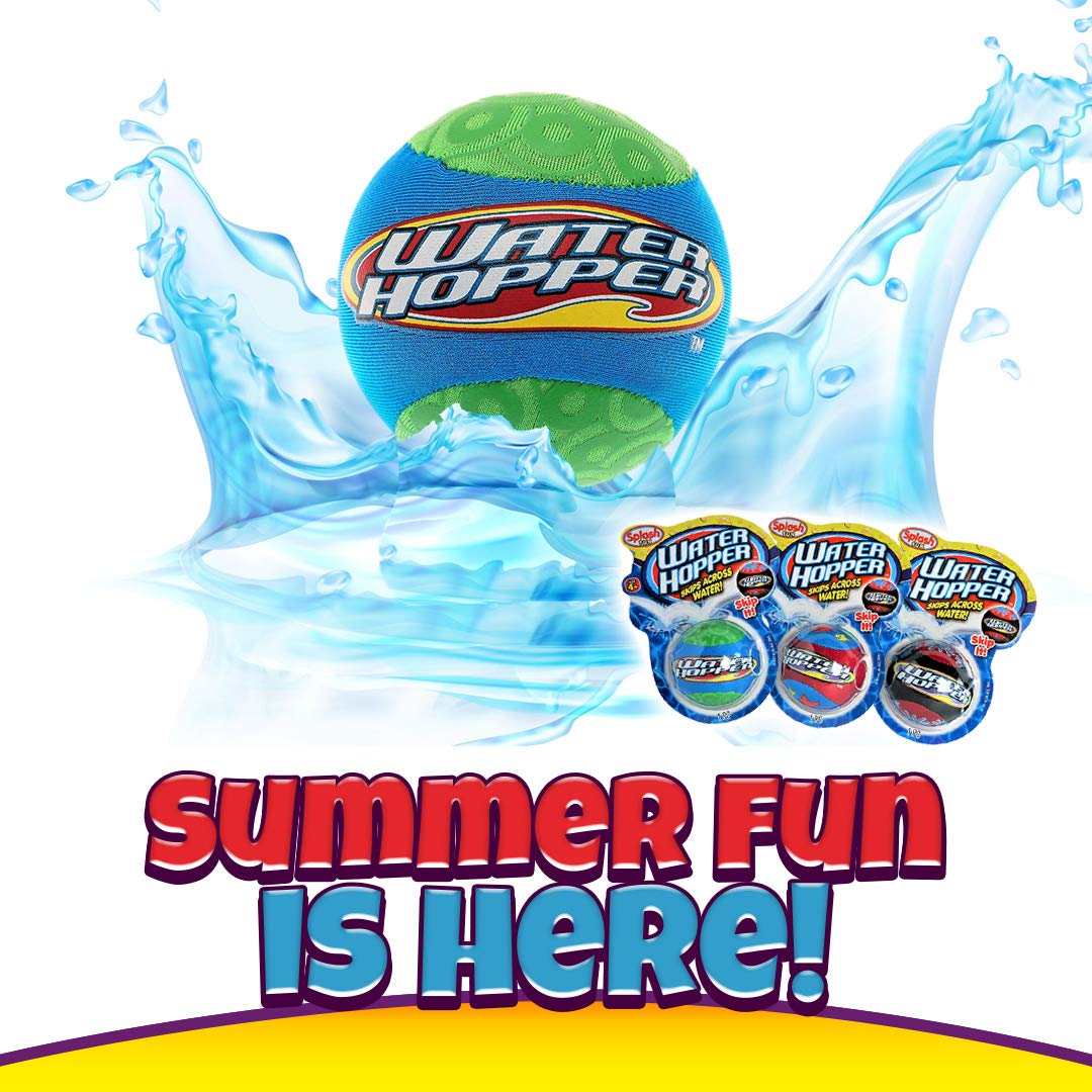 Ja-Ru Water Hopper Ball Toy Pack (1 Pack Assorted) Bouncing Water Skip Ball. Water Balls For Pool And For Beach Game. Squishy Sk