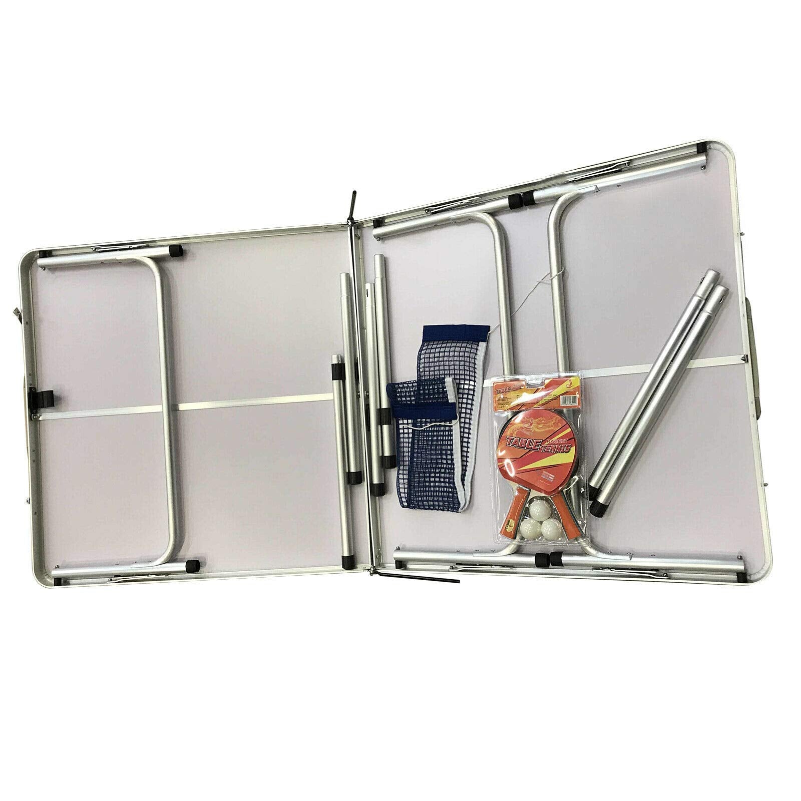 Table Tennis Table,Portable Foldable Table Indoor Outdoor Game With Balls And Net,Easy Assembly,For Home Office Family