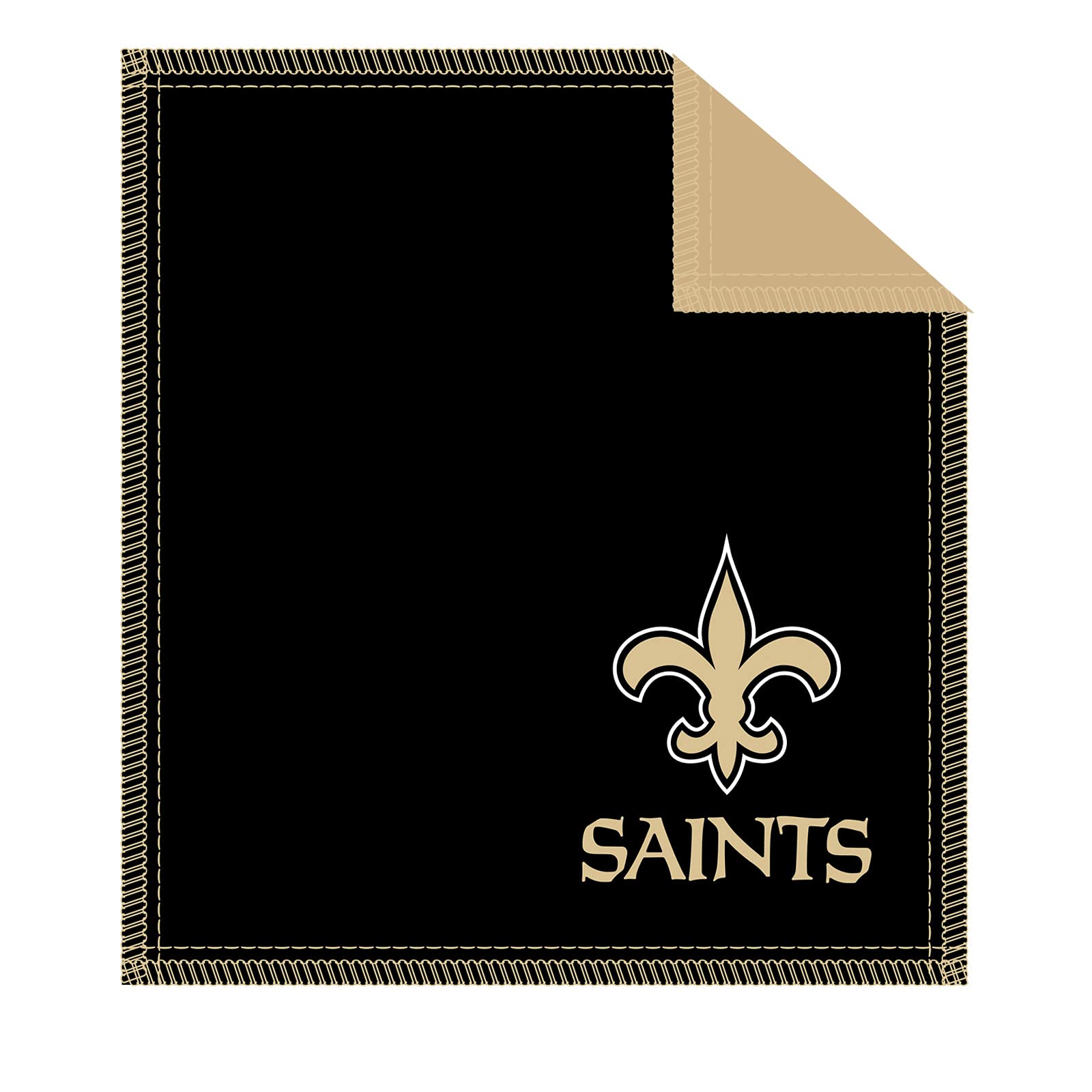 Kr Strikeforce Officially Licensed Nfl New Orleans Saints Logo Bowling Ball Shammy Cleaning Pad