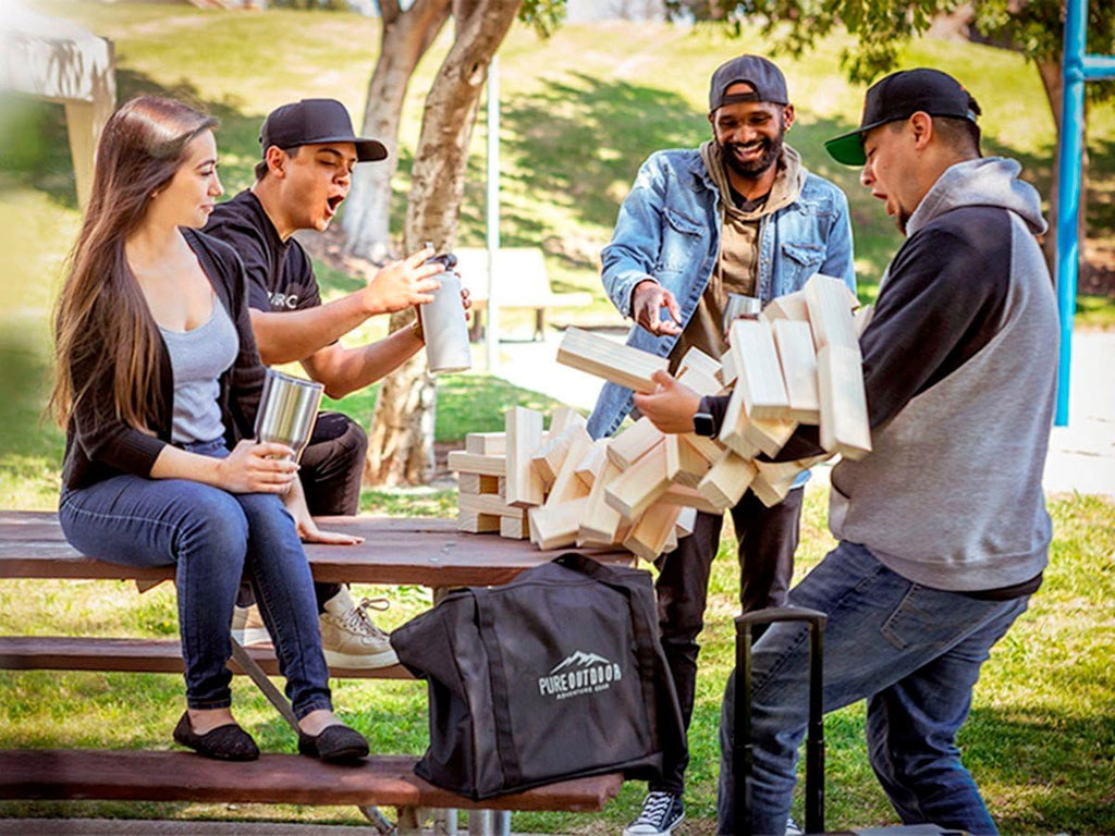 Monoprice Giant Tumbling Tower For Tailgating, Bbqs, Camping, Outdoor Events, And Much More - Pure Outdoor Collection