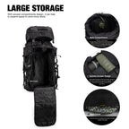 Mardingtop 70L Hiking Internal Frame Backpacks With Rain Cover Black