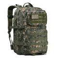 Reebow Gear Military Tactical Backpack Large Army 3 Day Assault Pack Molle Bag Backpacks (Woodland Camo)