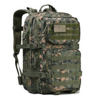 Reebow Gear Military Tactical Backpack Large Army 3 Day Assault Pack Molle Bag Backpacks (Woodland Camo)