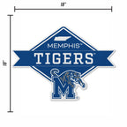 Rico Industries Ncaa Memphis Tigers Diamond Shape Cut Pennant - Home And Living Room D  Cor - Soft Felt Ez To Hang 20.5 X 18