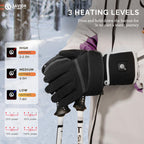 Savior Heat Heated Liners Gloves For Men Women, 2023 Electric Rechargeable Battery Thermal Thin Gloves For Winter Skiing Typing