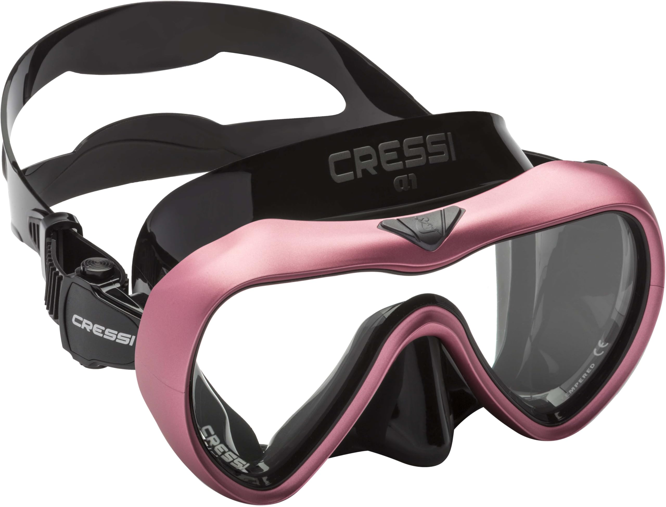 Cressi A1, Black/Pink, Clear Lens