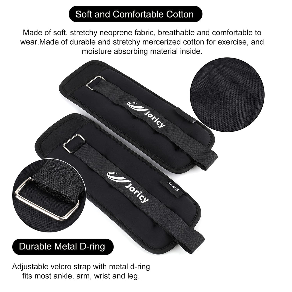 Ankle Weights, Wrist Leg Arm Weights For Women Men Kids Child With Adjustable Straps, Strength Training Weighted For Jogging, Ru
