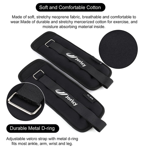 Ankle Weights, Wrist Leg Arm Weights For Women Men Kids Child With Adjustable Straps, Strength Training Weighted For Jogging, Ru