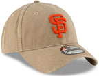 New Era Mlb Khaki Core Classic 9Twenty Adjustable Hat Cap One Size Fits All (San Francisco Giants Khaki)