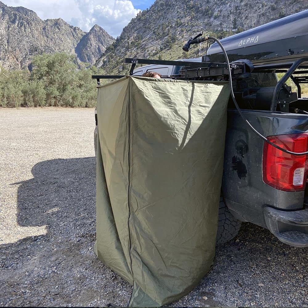 Tuff Stuff Mounted Shower Tent Enclosure For Camping & Hiking - 1 Person