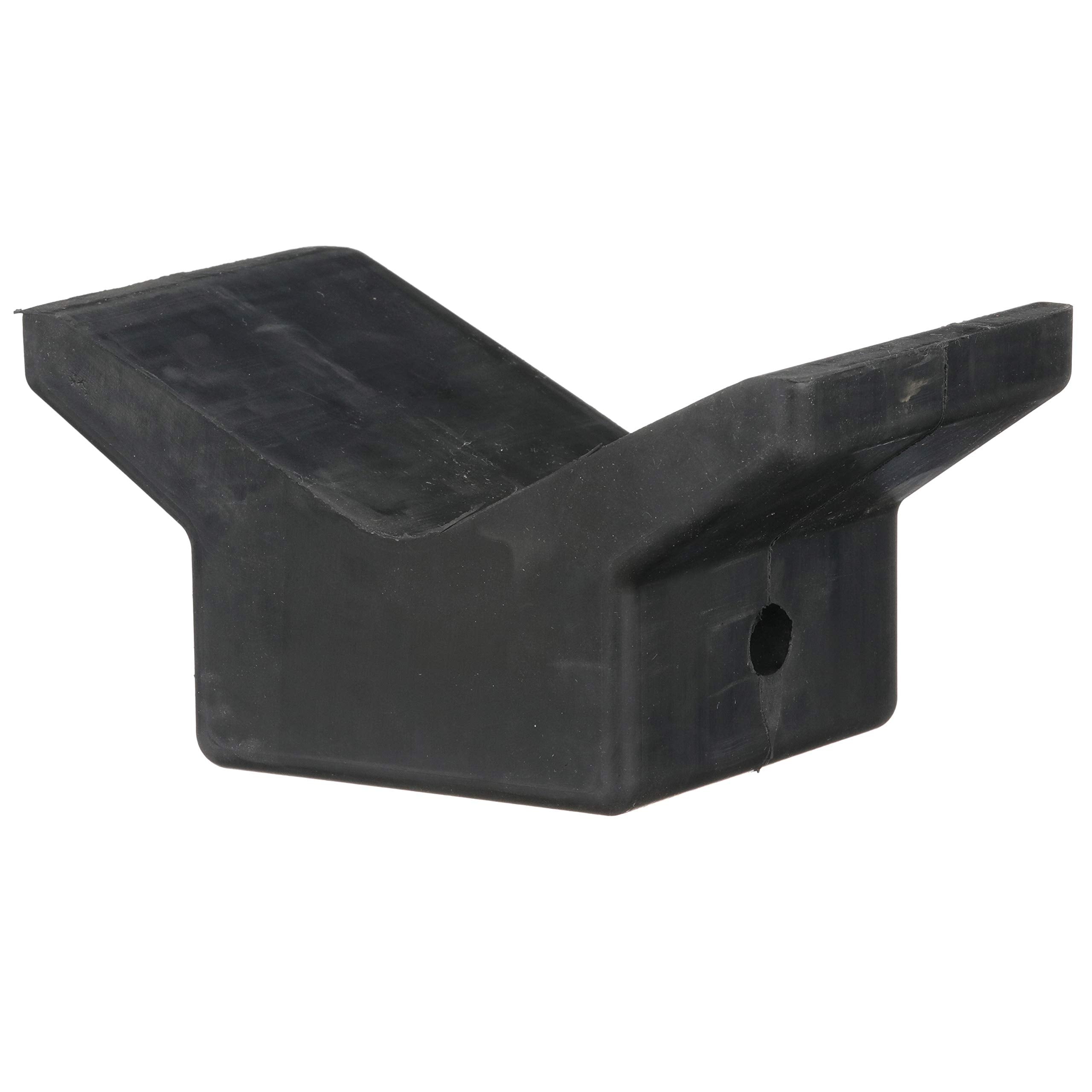 Attwood 11202-1 Boat Trailer Rubber Bow Stop V-Block, Black, 4-Inch By 4-Inch