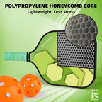 Pickleball-Paddles-Set-Of-2 Usapa Approved | Joncaye Pickleball Racquets With Indoor Outdoor Balls, Paddle Case, Lead Tape | Lig