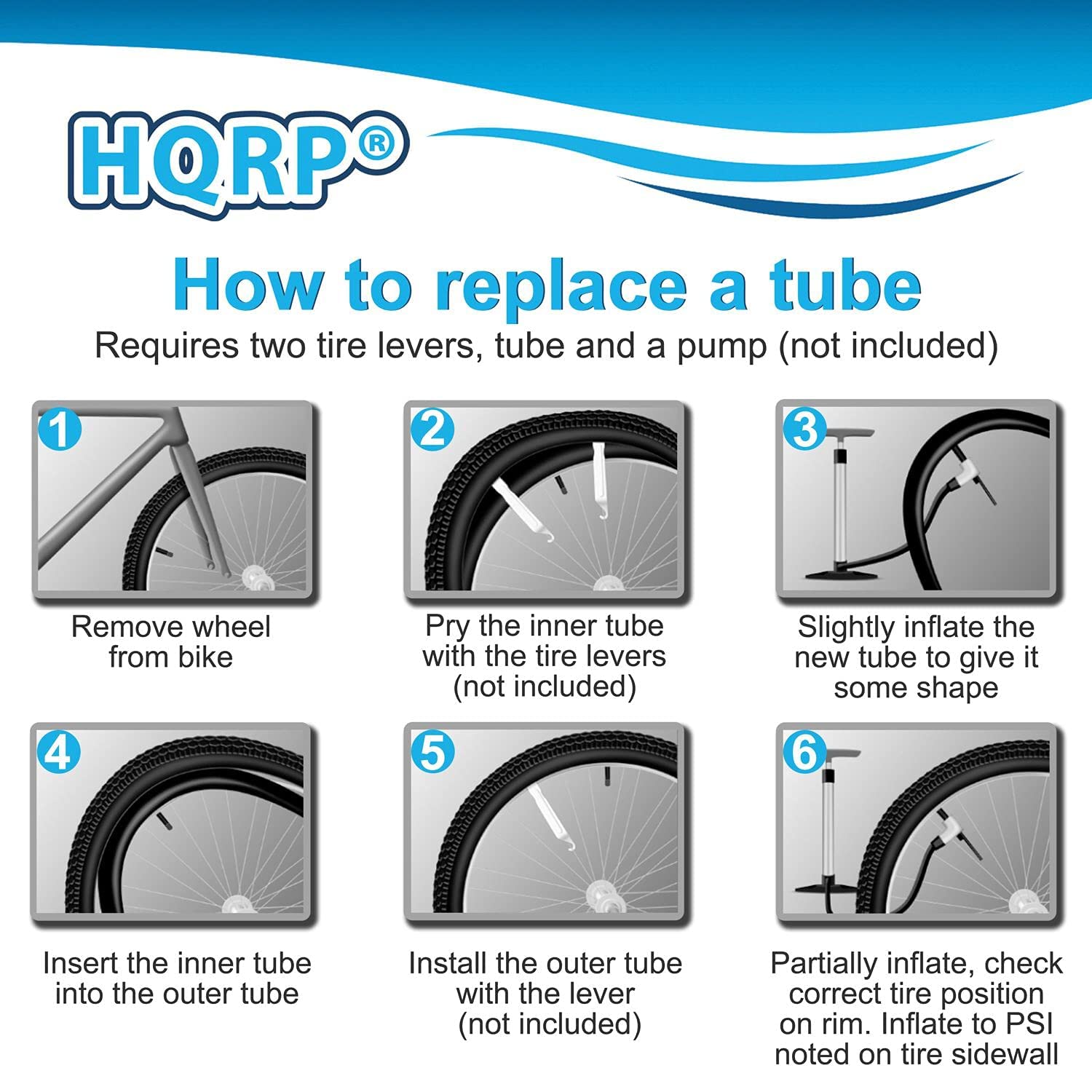 Hqrp 26'' X 1.75/1.95/2.125 Bike Tube Schrader Valve Replacement Compatible With Trek 3500 / Skye 26 Women'S / 820 / Lift+ / T 9