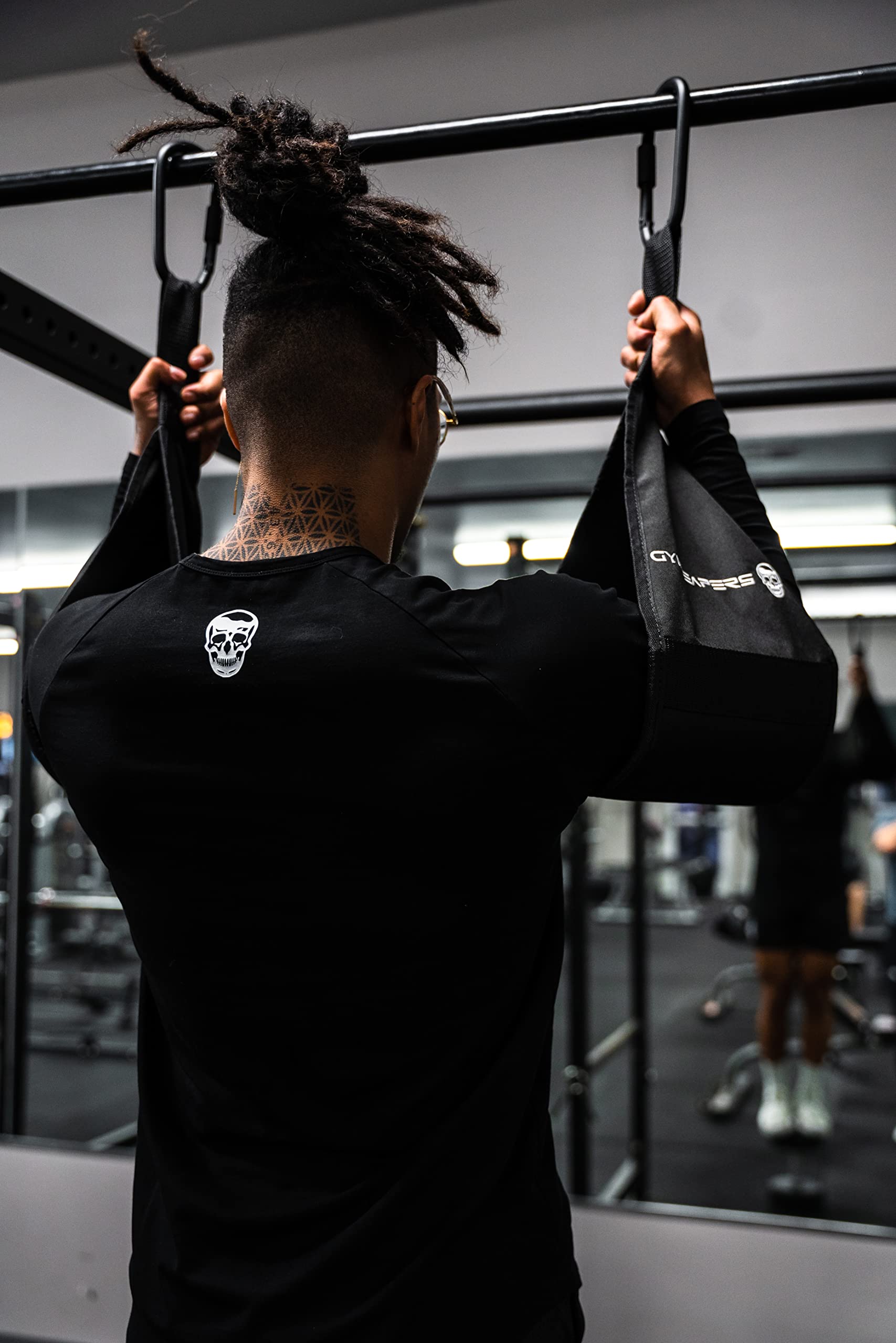 Gymreapers Hanging Ab Straps For Core Strength And Abdominal Training - Padded Adjustable Arm Supports For Bodyweight Exercises