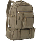 Retro Cantabrian Excursion Rucksack (No Leather Trim) - Olive Drab