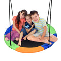 Costzon 40 Inch Saucer Swing for Kids Outdoor, 700 lbs Weight Capacity Round Swing w/ 900D Waterproof Oxford Cloth, Adjustable R