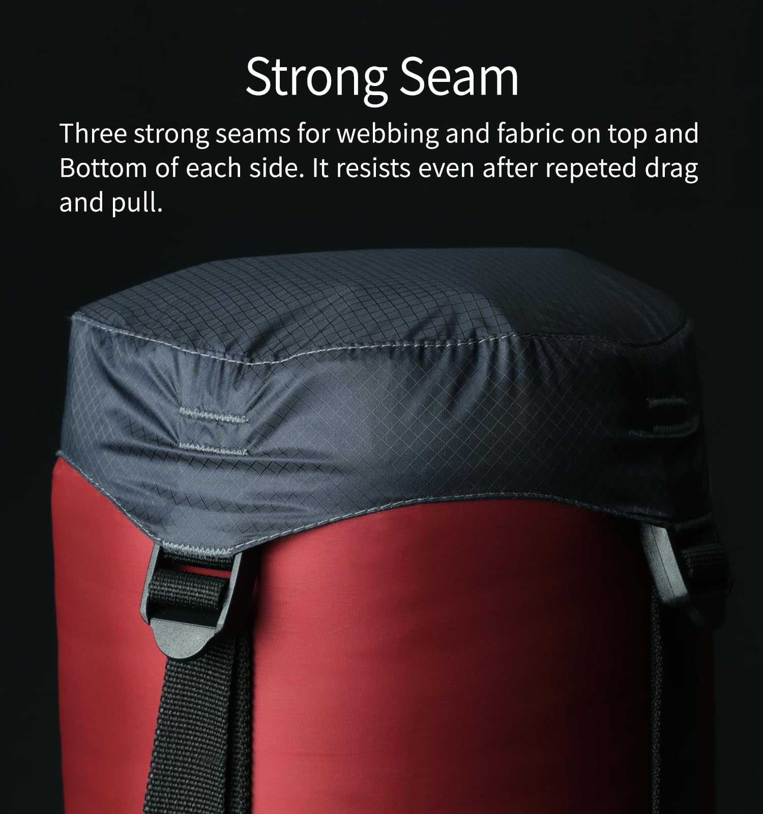 Litume Compression Stuff Sack, Water Resistant Lightweight Sleeping Bag Compression Sack With Drawstring Closure For Camping, Hi