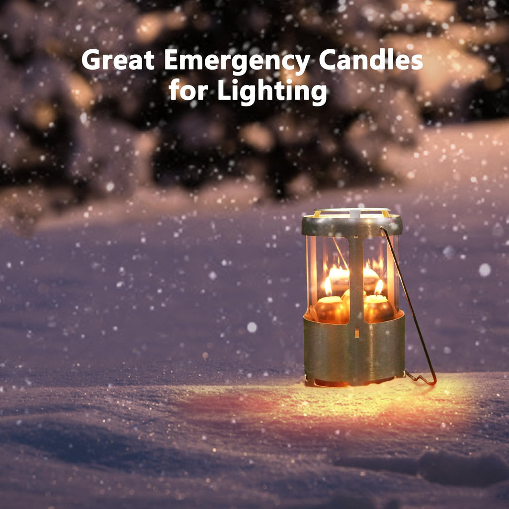 12-Hour White Candles Compatible With Candle Lanterns, Long-Burning Candles For Outdoor, Camping, Emergency, Survival Emergency