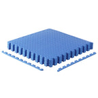 Cap Barbell 1/2-Inch Interlocking Eva Foam Exercise Puzzle Mats - 1 Pack | 24'' X 24'' X 1/2'' | Diamond Pattern - Blue